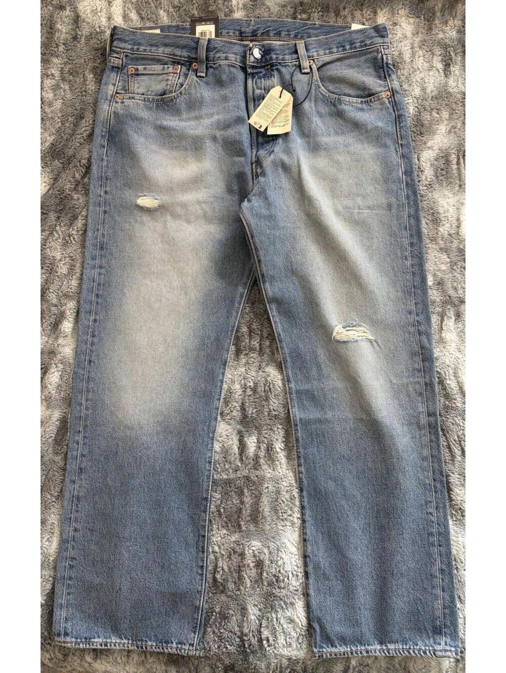 Levi's 501 Premium Big E Original Straight Leg Jeans 38x30 NWT Medium Blue